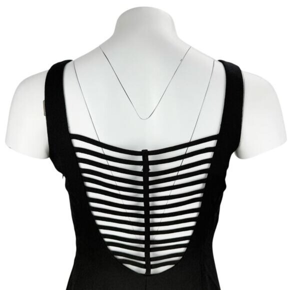 JOSEPH RIBKOFF Black Sheath Dress 6 Petite - Picture 4 of 6